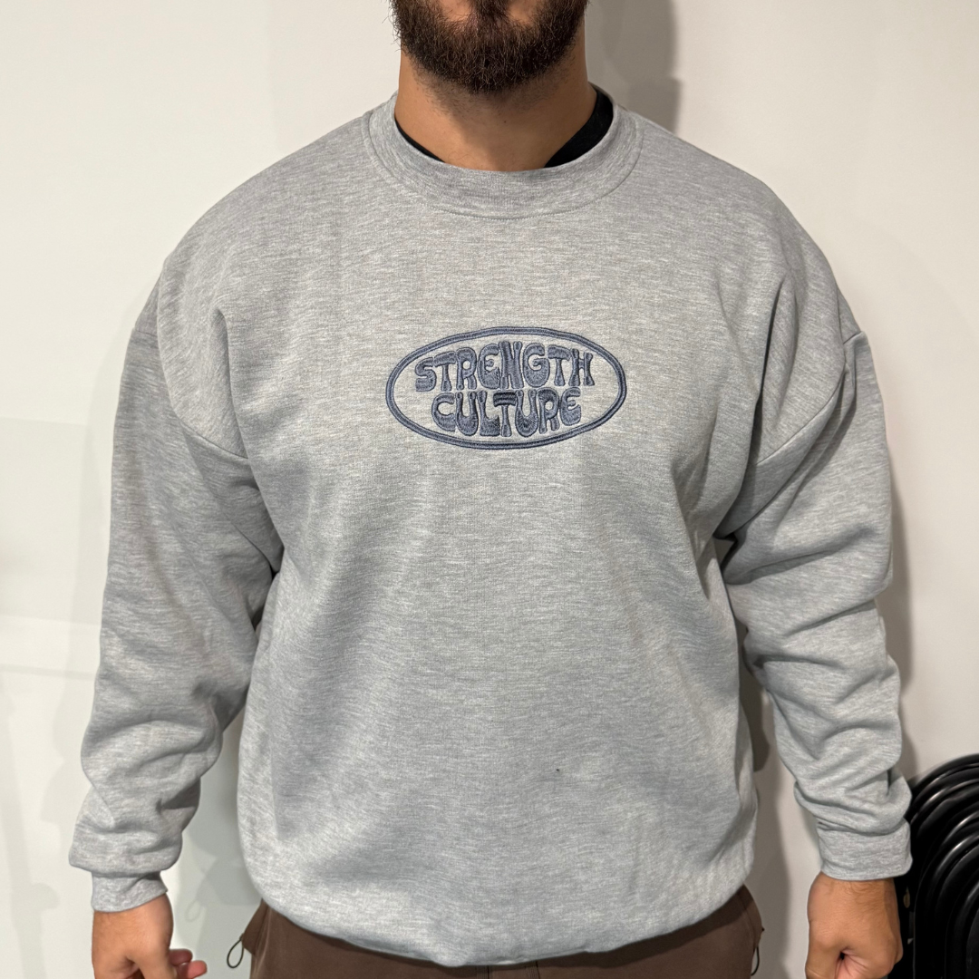 Staffy Blue Crew Neck Jumper