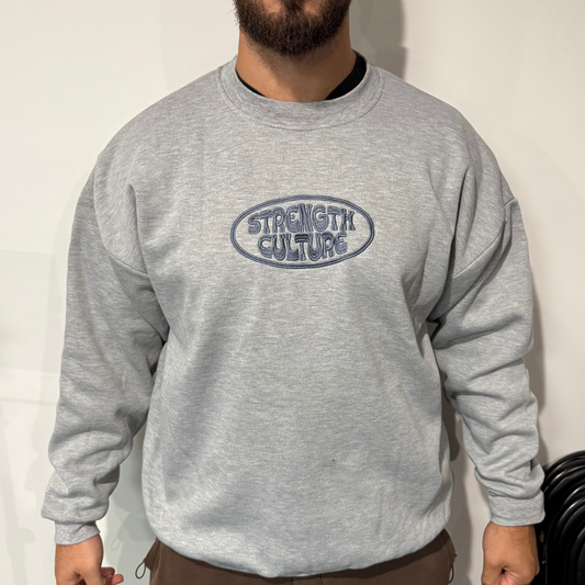 Staffy Blue Crew Neck Jumper